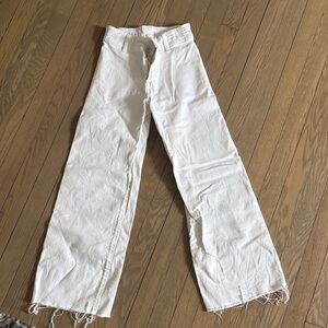 Zara White Denim Jeans - High Waist